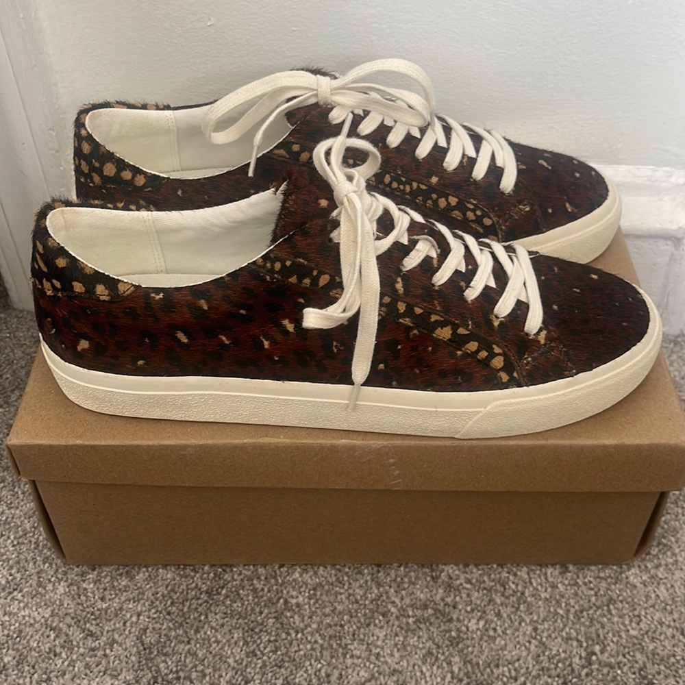 Madewell SideWalk Low-Top Sneaker - Printed Calf Hair